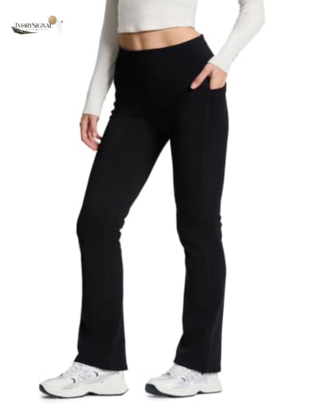 Fleece Lined Bootcut Yoga Pants High Rise Petite Regular Long Tall
